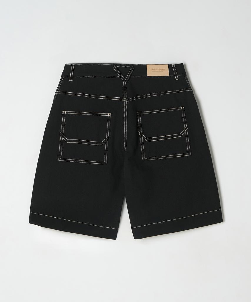 DTHIRTYONE (Woman) Stitch Bermuda Pants (Black)