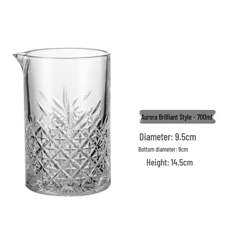 ZISIZ Thickened Crystal Mixing Glass