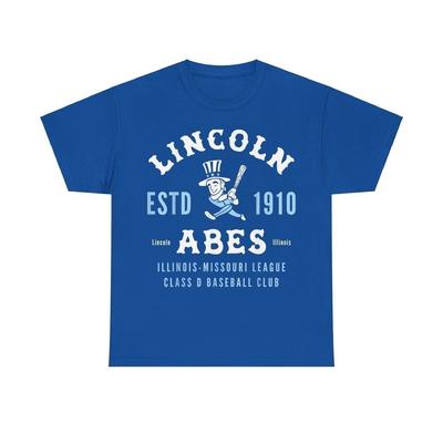 Lincoln Abes Est 1910 Illinois Baseball T-Shirt