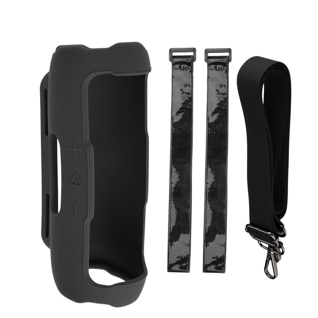 Shockproof Silicone Case with Portable Straps Portable Travel Carrying Case for Flip 7 Speakers, Case Only