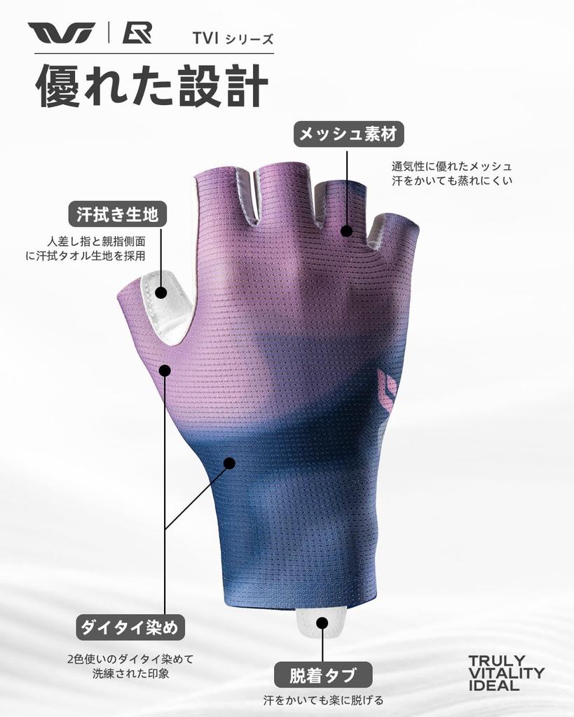 Cycling Summer Perfect for Road Outdoor and School ROCKBROS-TVI Women's Gloves, Fingerless, Mesh, Breathable, Shock-Absorbent, Stretchy,