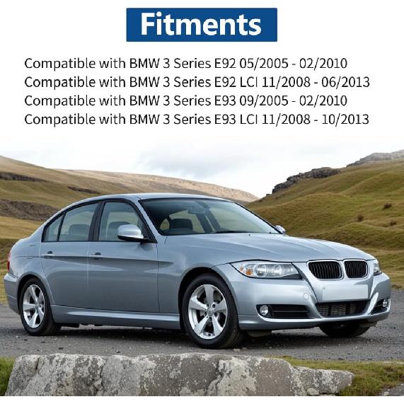 Front Bumper Bracket Guide, 51117156555/5111 7156 555, Compatible with BMW 3 Series E92 LCI 11/2008-06/2013, E92 05/2005-02/2010, E93 LCI