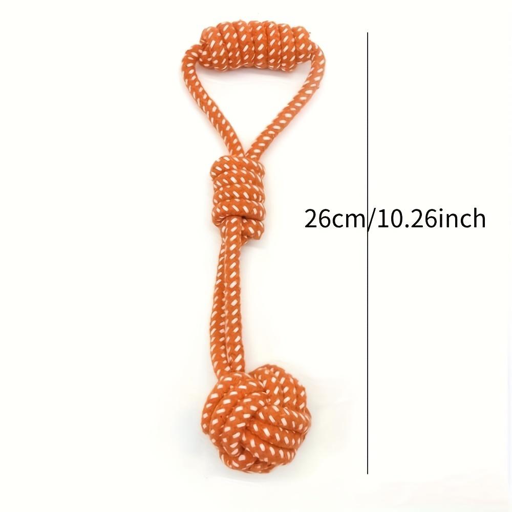 1pcs Dog Cotton Rope Toy Molar Bite Resistant Braided Rope Knot Toy Medium Large Hand Pull Toy Pet Random Color High Quality