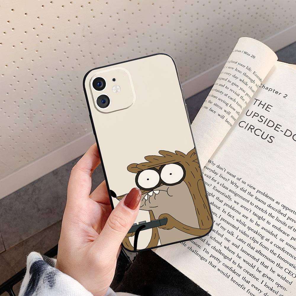 R-regular Cartoon Show Phone Case For IPhone 17 Air 16 15 14 13 Pro Max 11 12 Black Silicone Cover