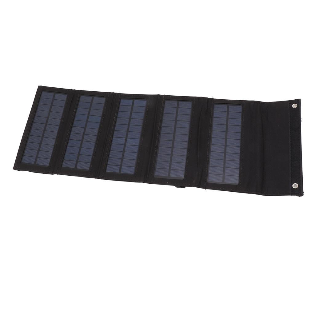 50W Portable Solar Panel Bag Monocrystalline Silicon 5 Folding Solar Panel Case for Outdoor