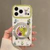 Applicable to iphone17 mobile phone case all-inclusive lens 16promax with bracket, personalized anti-drop Apple Beechburg fish