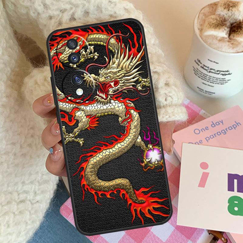 

Asian Chinese Dragon For Honor Magic 5 6 7 8 Pro Case For Honor 400 200 Lite 50 70 90 X8c X8b X9a X9b X9c X9d Win Honor Magic7 Lite