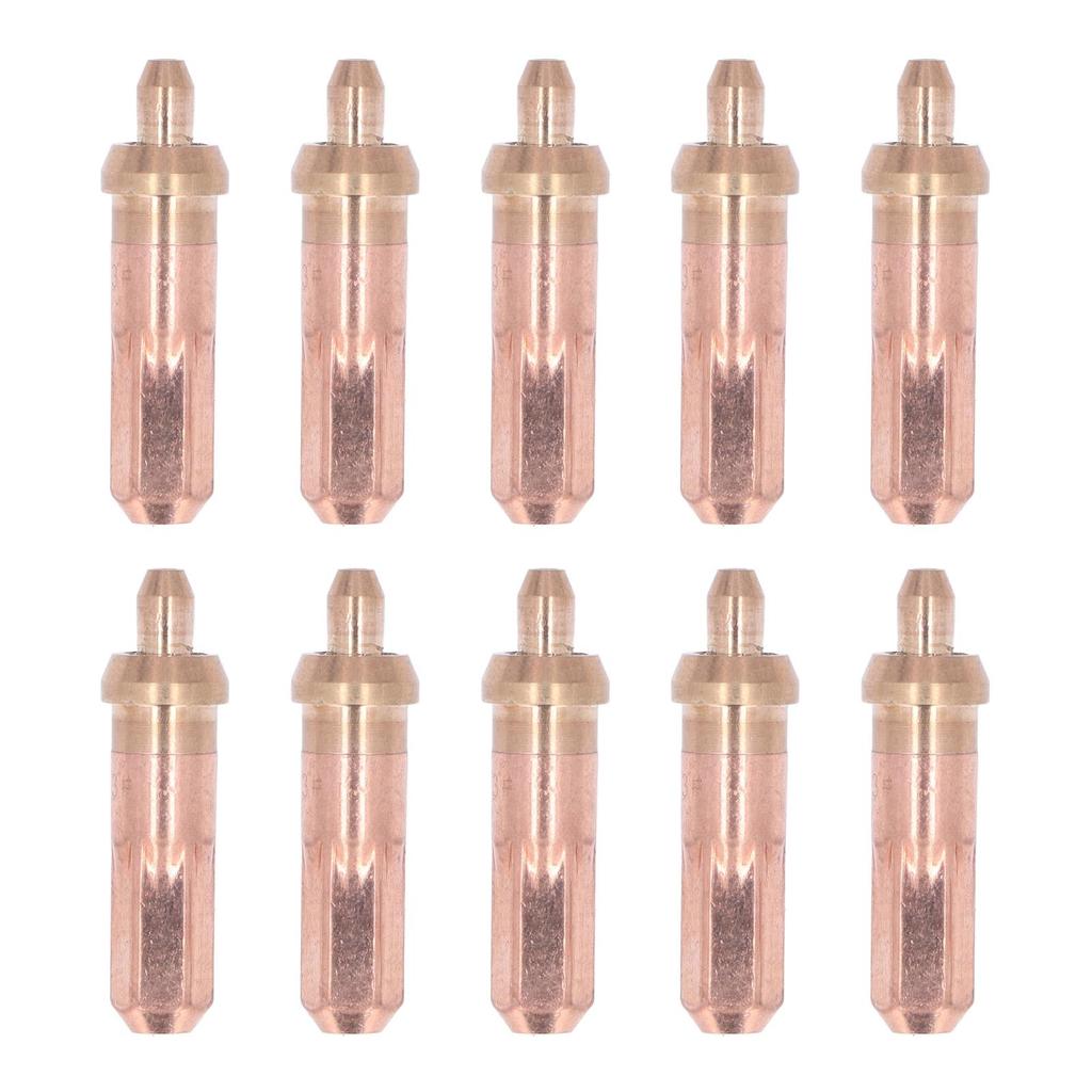 10pcs Gas Cutting Nozzle Heat Resistance High Concentricity Strong Flame Gathering Ability Welding Nozzle