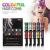 Halloween Hair Dye Comb 10Pcs Chalk 10 Colors Washable Instant Christmas Cosplay Party Disposable Temporary Coloring Safe