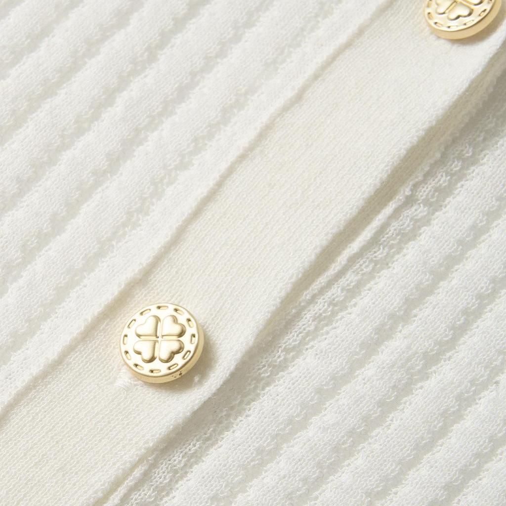 Northern Deer Summer Knit Cardigan, 59% Cotton, 33.3% Triacetate, 7.7% Linen - Cool & Breathable, Style 261158