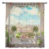 European Style Building Balcony Scenery Tulle Window Curtains Living Room Organza Sheer Voile Curtain Bedroom Kitchen Home Decor