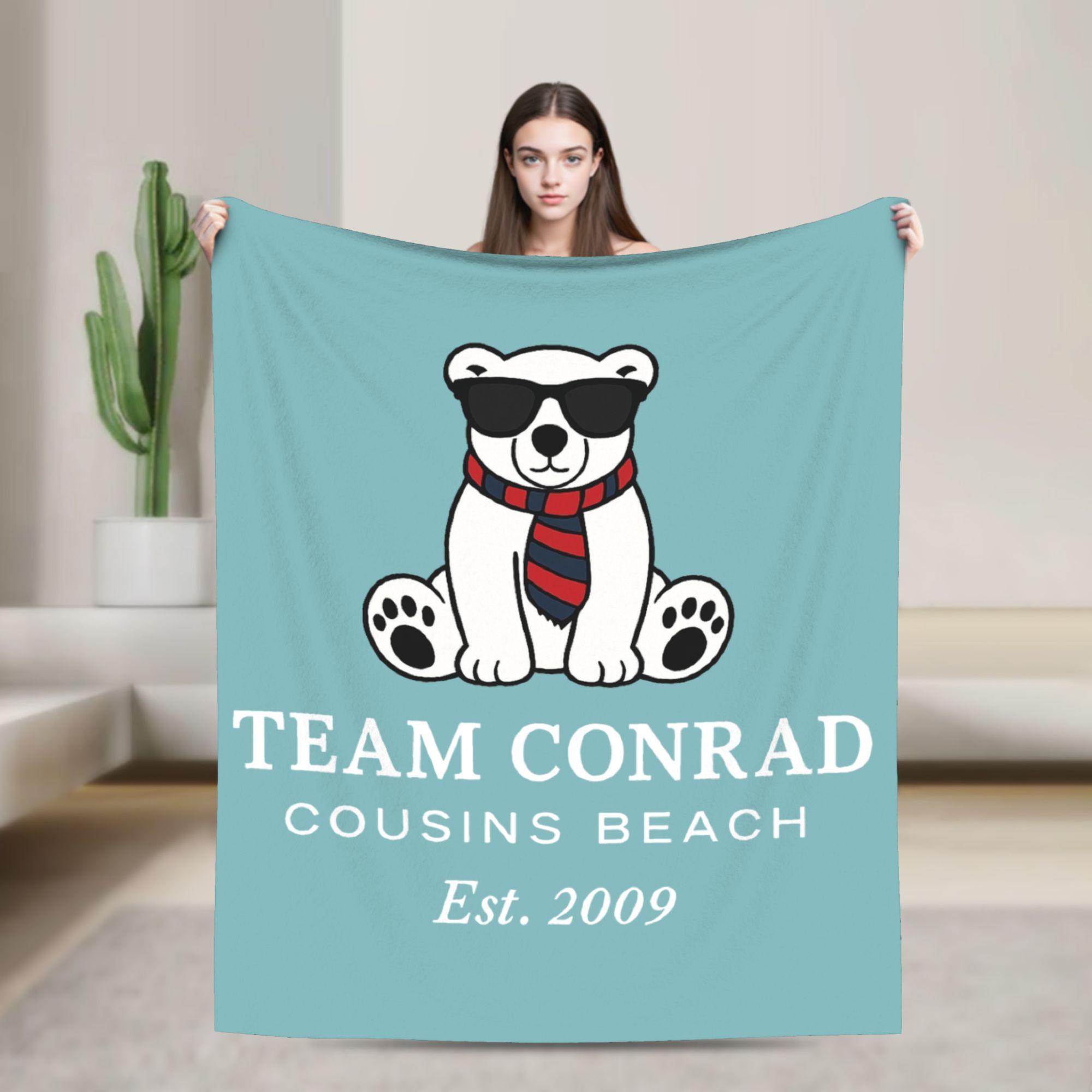 

Team Conrad Fisher Blanket The Summer I Turned Pretty Wool Funny Breathable Throw Blanket for Bed Sofa Autumn/Winter 150x180cm