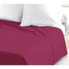 Drap Plat - LOVELY HOME - 100% coton -180 x 290 cm - Fuchsia