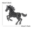 Classic Rhinestone Horse Brooches for Women Enamel Zodiac Animal Pins Office Party Friend New Year Jewelry Gifts