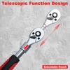 LEONTOOL Telescopic Ratchet Extendable Ratchet Ratchet Telescopic Long Handle Socket Ratchet Ratchet Socket Wrench Telescopic Ratchet Telescopic Flex