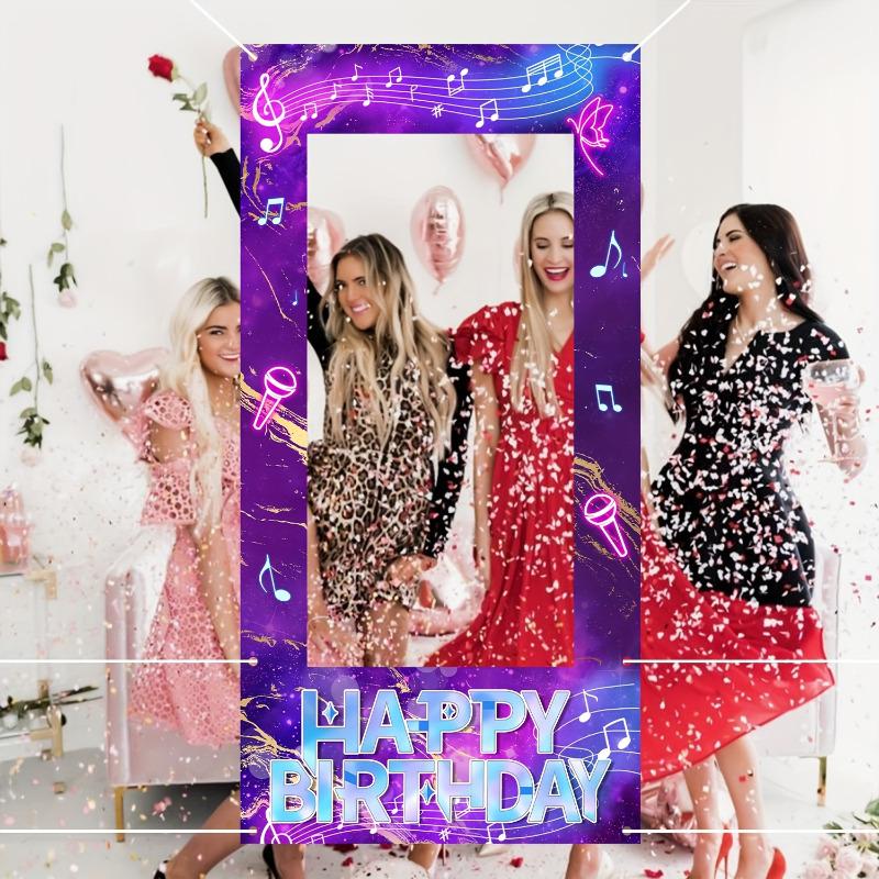 1pc KPOP Birthday Themed Party Photo Booth Props, KPOP MUSIC Themed Party Decorations, Birthday Party Photo Background Decorations