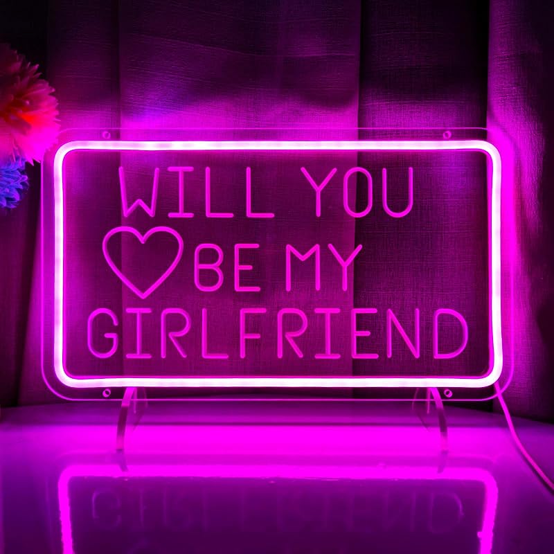 Your Like Really Pretty Neon lights for wall decoration,15.7*10.4 inch pink neon party decoration,USB Dimmable Switch LED Neon Sign for Salon