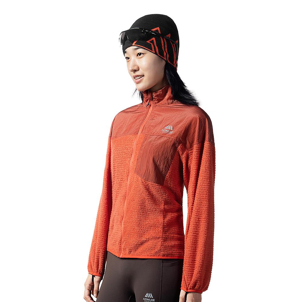 Aonijie Lightweight Fleece Zip-Up Orange Uj41