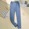 Jaro a podzim Ženy Džíny Dámské Tužka Elastické Plus Velikost Basic Modré Kalhoty s vysokým pasem Džínové kalhoty