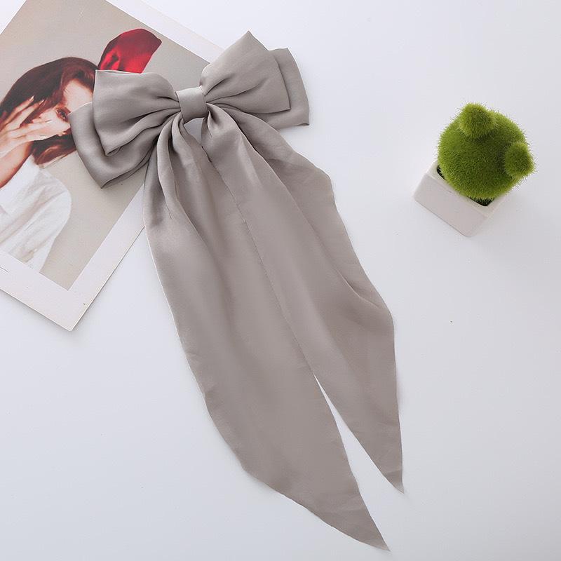 Red Bow Hair Clip Ribbon – European & American JK Style Duckbill & Spring Back Clip