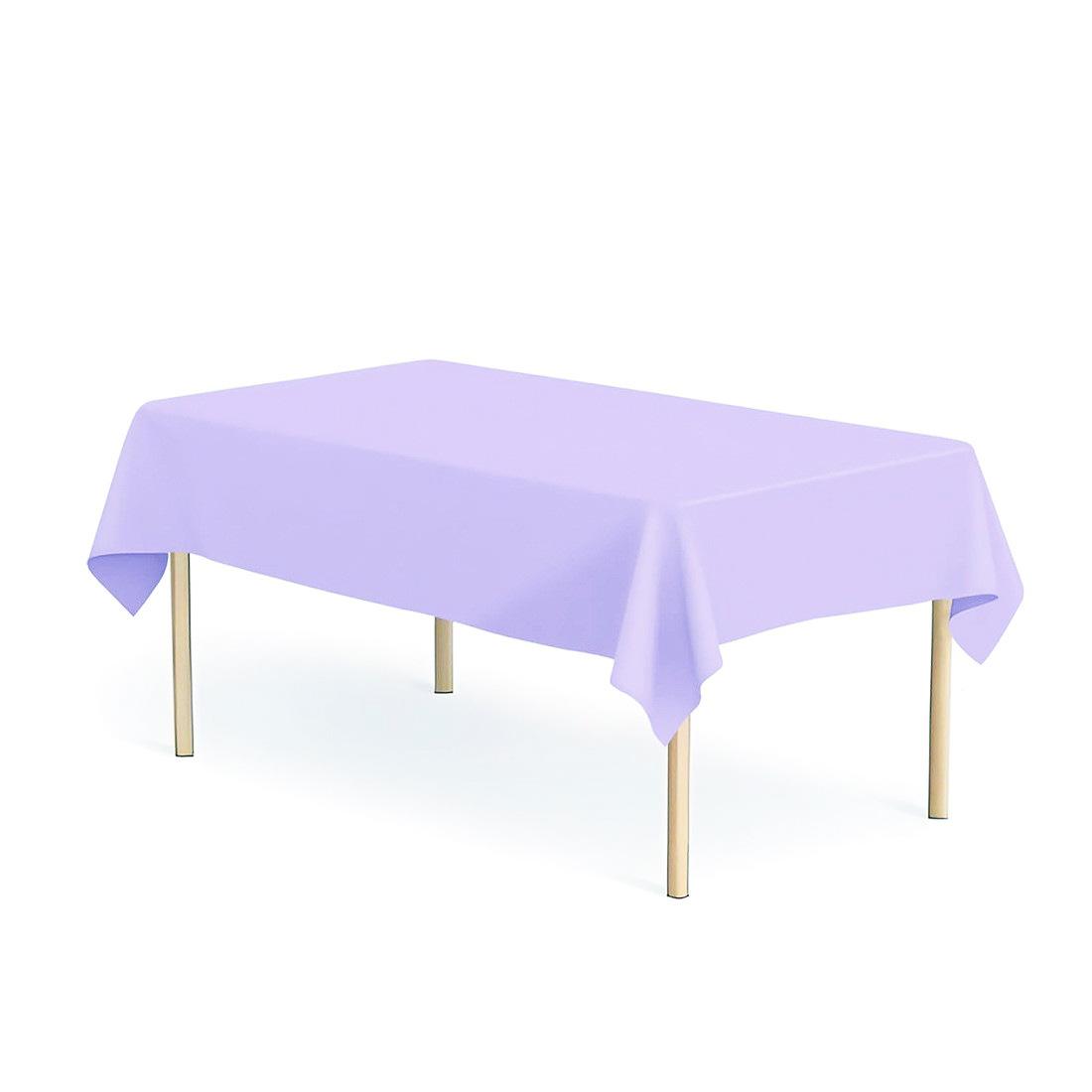

5pcs 137x274cm Disposable Tablecloth For Rectangular Birthday Party Wedding Christmas Table Cover Wipe Desk Cloth Decor Covers 5pcs фіолетовий