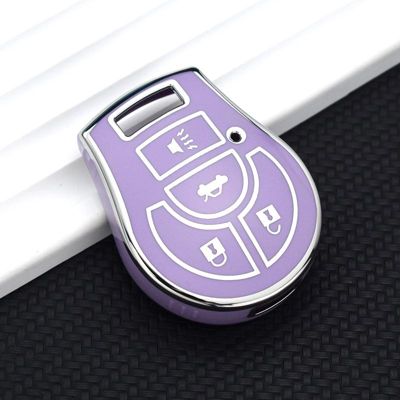 Shell Fob For Nissan Tiida Terrano Cube Pathfinder Rogue Altima Sentra Juke Micra Qashqai Maxima March TPU Car Key Case Cover