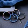 1/2pcs High Quality Titanium Alloy Circle Clip Portable Holder Key Ring EDC Keychain Keyring Buckle