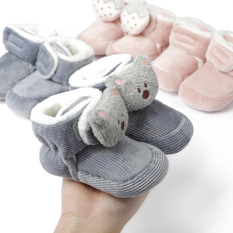 Jiamile Newborn Indoor Cotton Baby Walking Shoes