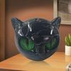 1/2/3PCS Black Cat Figurine Resin Luxury Black Cats Stone Sculpture Decorative Cat Head Ornament Home Office Desk Decor Gift