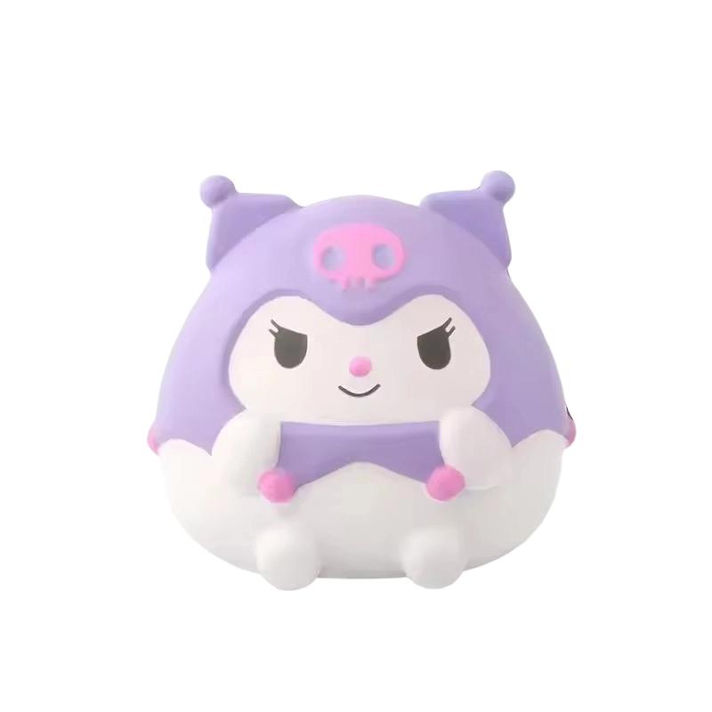 Sanrio Kawaii Stress Relief Toy Kuromi Cinnamoroll Stress Relief Squishy Anime Cartoon Children's Hand Pinch Toy Healing Gift…