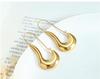 Brand French Geometric 18K Gold-Plated Titanium Steel Earrings - Irregular Shape and Cool Style for Women's Commuting Fashion