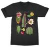 Cactus Botanical Garden Plant Print Art Botany Bloom Fruit Flower Grow New  Fashion 100 Cotton for Man Christian T Shirt