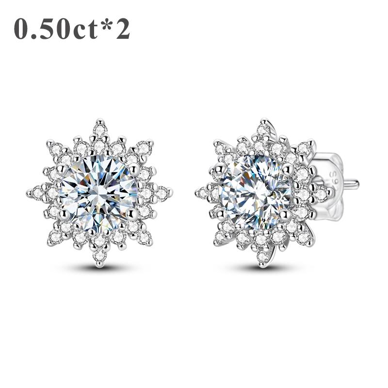 

Загальні 1 карат сережки з муасаніту 100% мідна оправа блискучі сережки-кільця з сонячними променями для вечірки подорожі розкішний подарунок для жінок