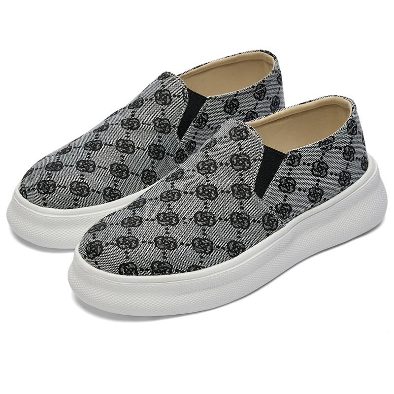 Fashion 2024 Brand Men's Slip on Canvas Shoes Sale Luxury Unisex Canvas Sneakers Men Lightweight Platform Casual Loafers Man Espadrilles