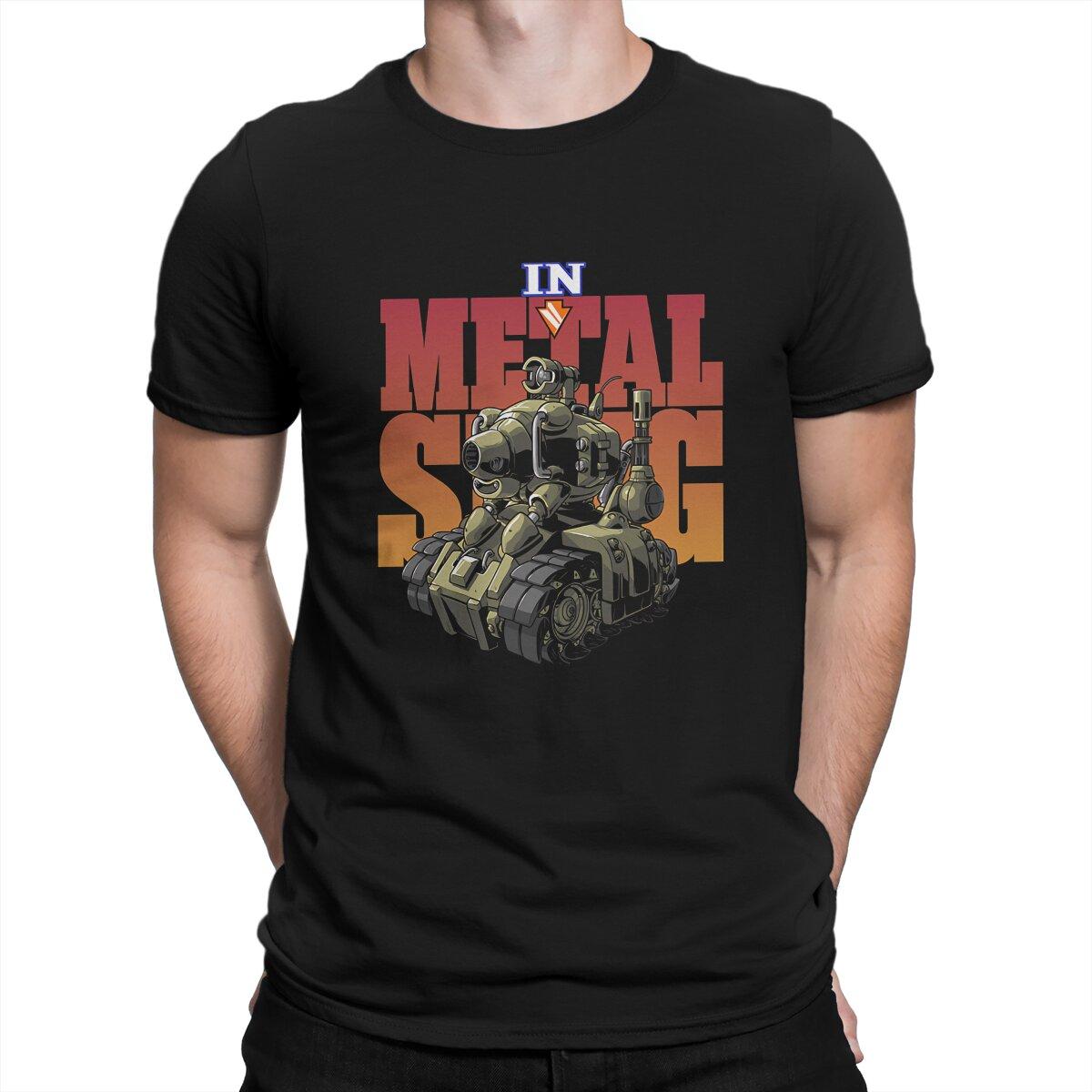 

Metal Slug Game Essential T Shirt Vintage Punk Mens Tshirt Polyester Streetwear S