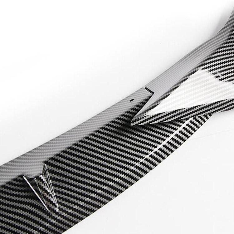 Gloss Black Front Splitter for 2019-2020 Toyota Corolla - Three-Section Modified Body Kit