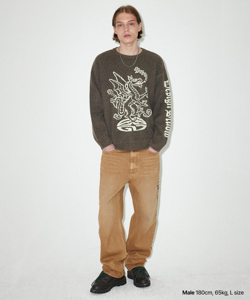 MAHAGRID Firedrake Knit Sweater Brown(Mg2Efmk603A)