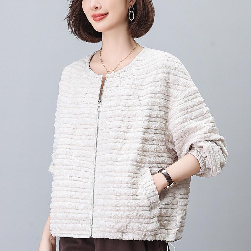 Casual Wrinkle-Texture Jacket