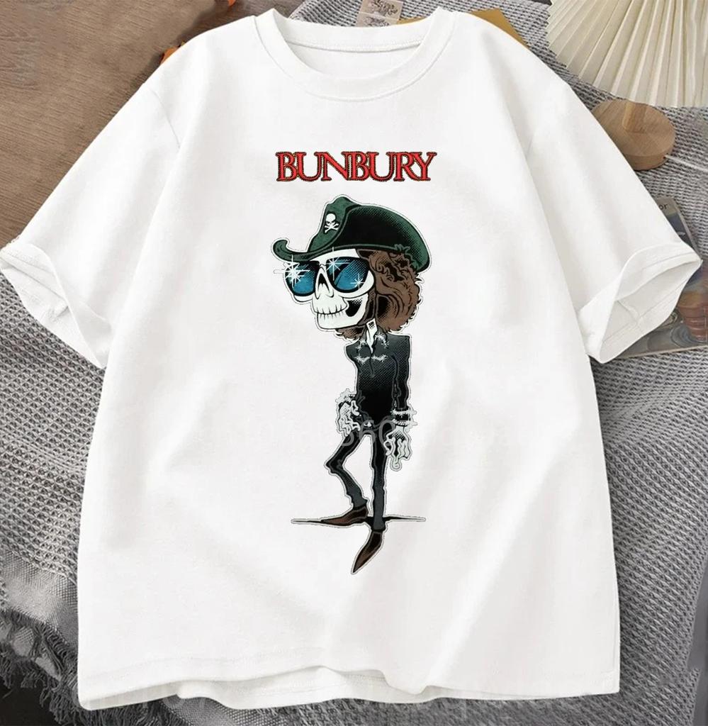 BUNBURY T-Shirt Mexico Tour 2022 Enrique Heroes Silencio Crew Neck Short Sleeves Casual Loose Tops Cotton Fashion Streetwear