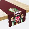 Nina - Red Christmas Table Runner with Nutcracker Motif 38X160