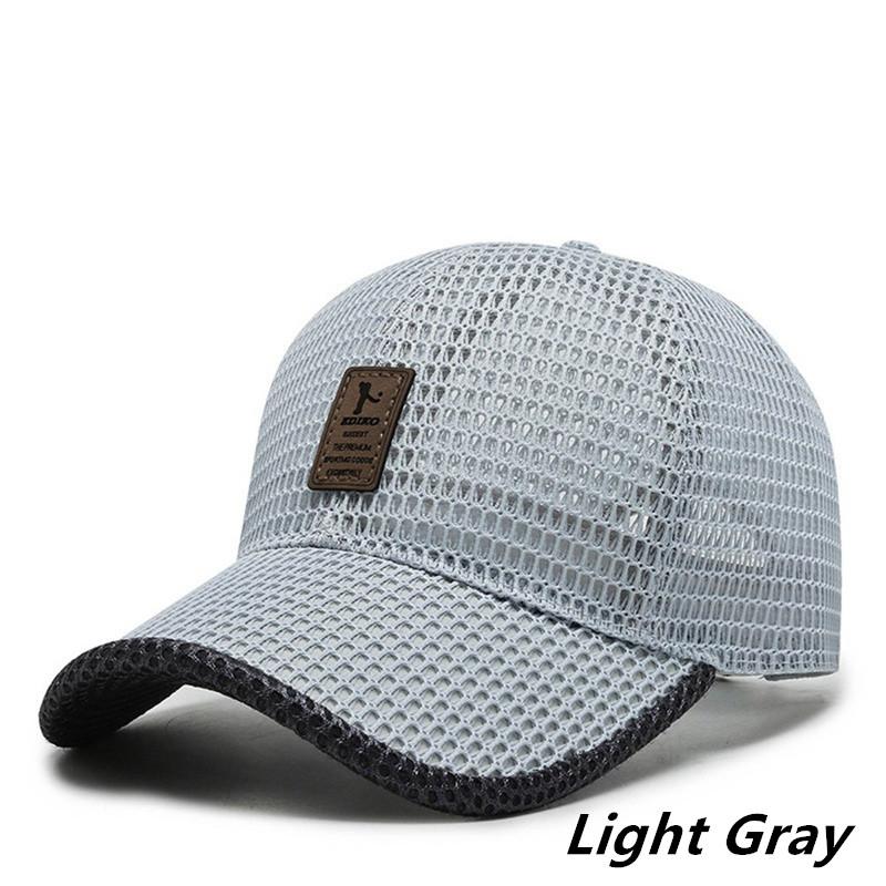 Summer Full Mesh Quick Drying Cool Sunhat Breathable Net Baseball Cap Men Outdoor Anti-UV Tennis Golf Hiking Sports Cap