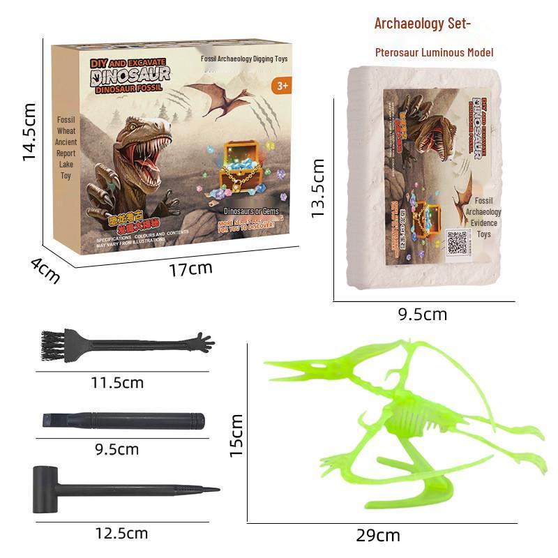 Dinosaur Fossil Excavation Kit: Educational Science Toy for Kids