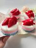 Simulation Strawberry Cake Squishy Sensory Fidget Toy Slow Rising Cream Souffle Ball Stress Relief Squeeze Decompression Toy
