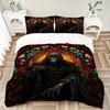 3Pcs Gothic Glass Reaper Bedding Set Soft Fabric Duvet Cover Pillowcases Home Christmas Xmas Halloween Gift 1 Duvet Cover 2 Pillowcase G13
