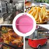 Air Fryer Silicone Baking Tray High-Temperature Resistant Foldable Baking For Pizza Chicken Wings French Fries Kitchen Accessory