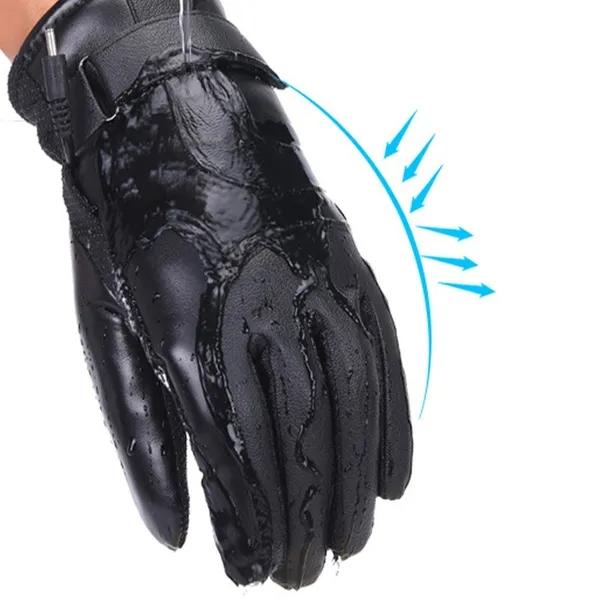 Winter Motorcycle Riding Electric Heating Gloves Warm Gloves USB Charging High Heat 4 Gear Temperature Control Thermal Heating Gloves for Skiing