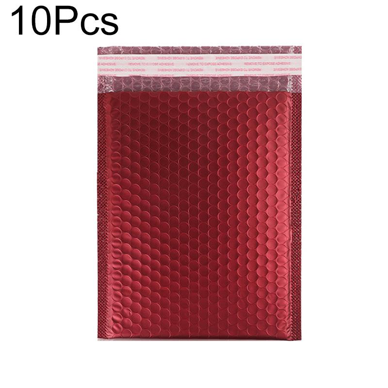 

10Pcs Padded Envelopes Self Sealing Shipping Bags Waterproof Laser Bubble Bag Thicken Mailers Holographic Bubble Package Envelope A вино красного