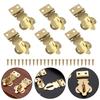 Brass Padlock For Jewelry Box Lock Vintage Box Lock 37*19MM Brass Padlock Buckle Adaptable To Various Boxes Easy Installation