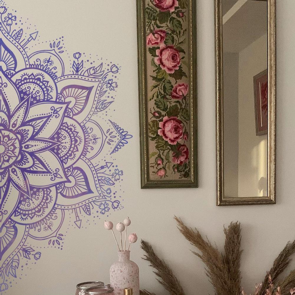 PVC Material Lotus Wall Sticker Mandala Wall Decal