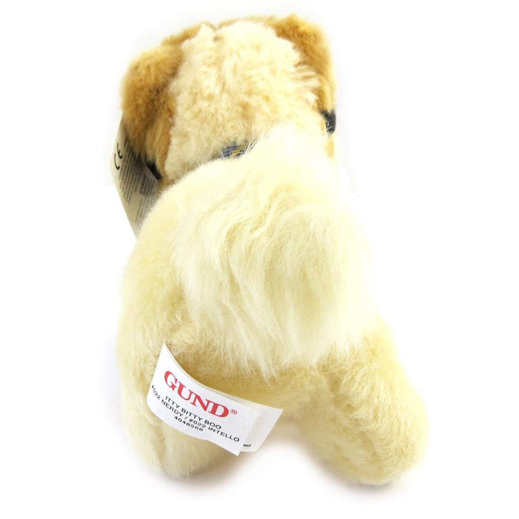 Les Trésors De Lily [M3809] - Peluche créateur 'Baby Chow Chow à lunettes' beige - 16x12 cm
